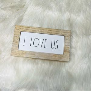 Rae Dunn • I Love Us Wood Decor Sign